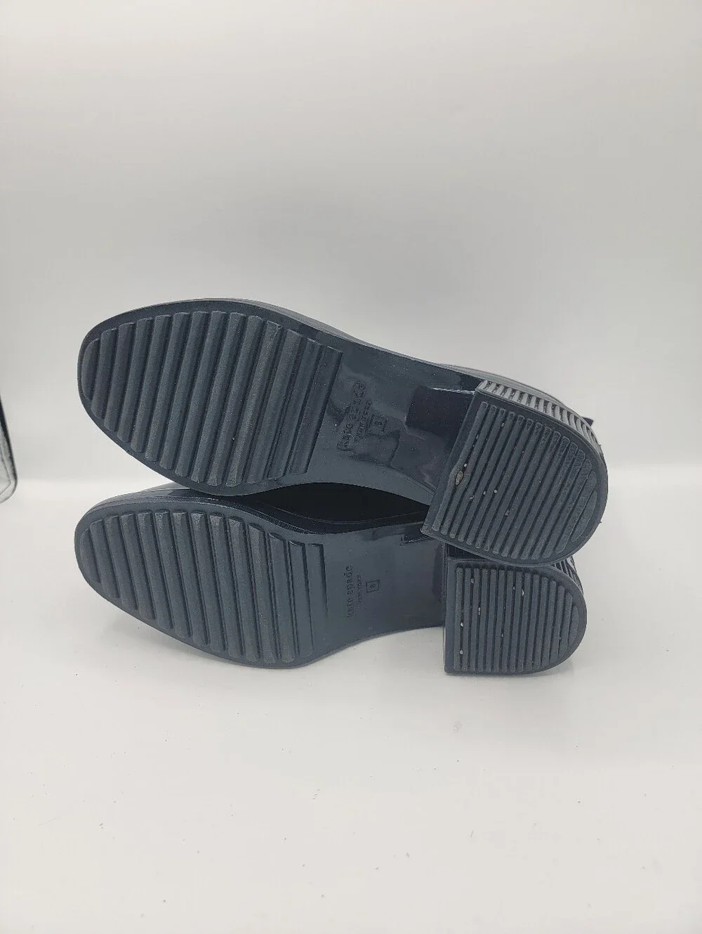kate spade Glossy Navy Patent Ankle Booties